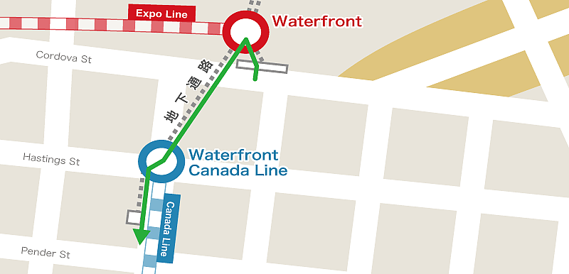 Waterfront to Waterfront Canada Line