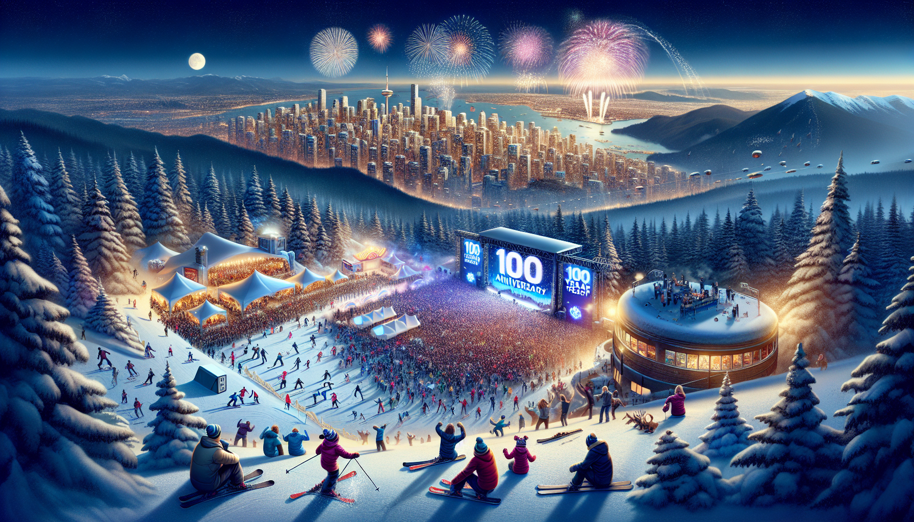 Grouse Mountainで楽しむ100周年記念の大晦日イベント詳細