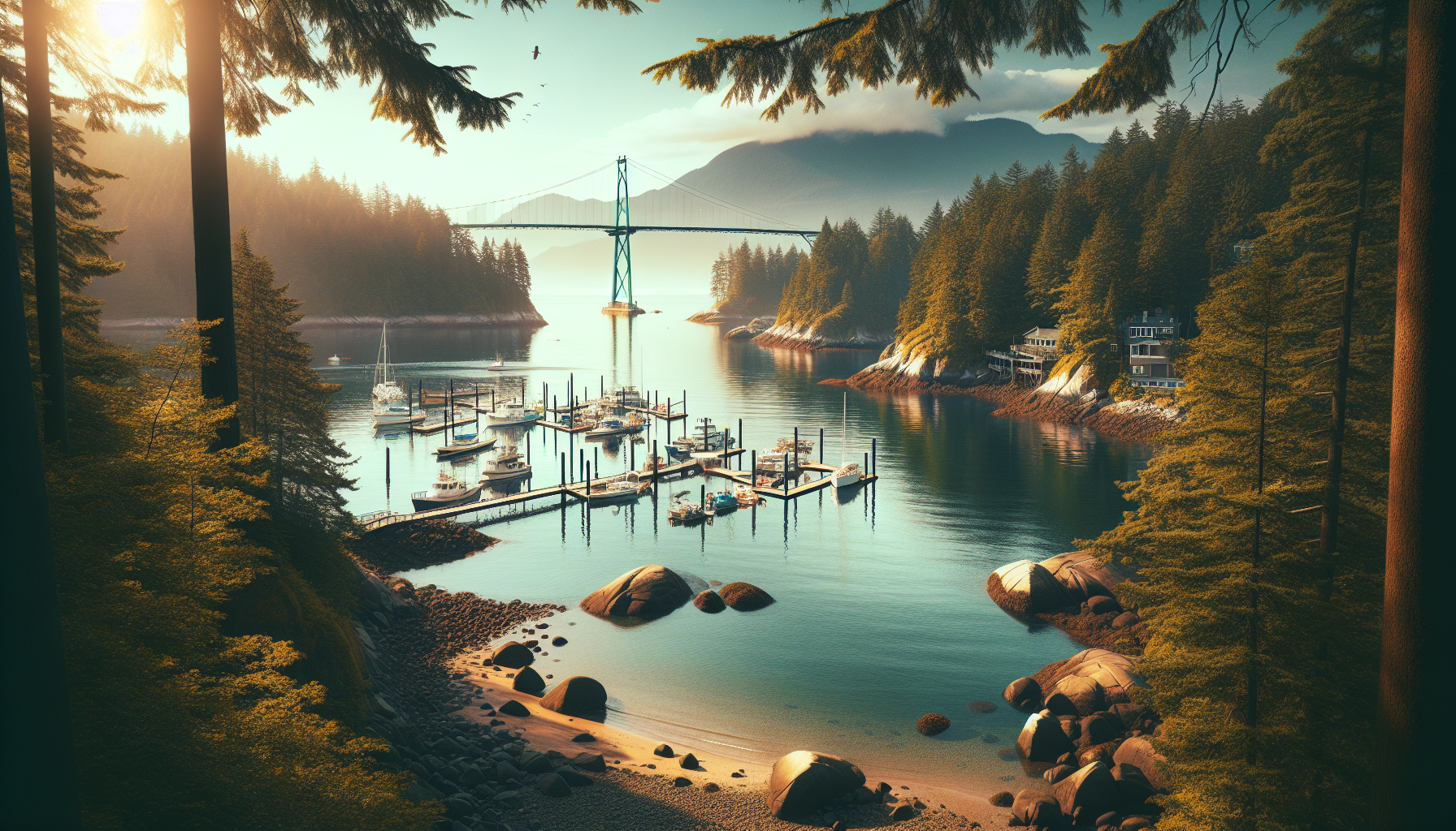 バンクーバーから車で30分、静かな海辺のDeep Coveで癒やしの1日体験