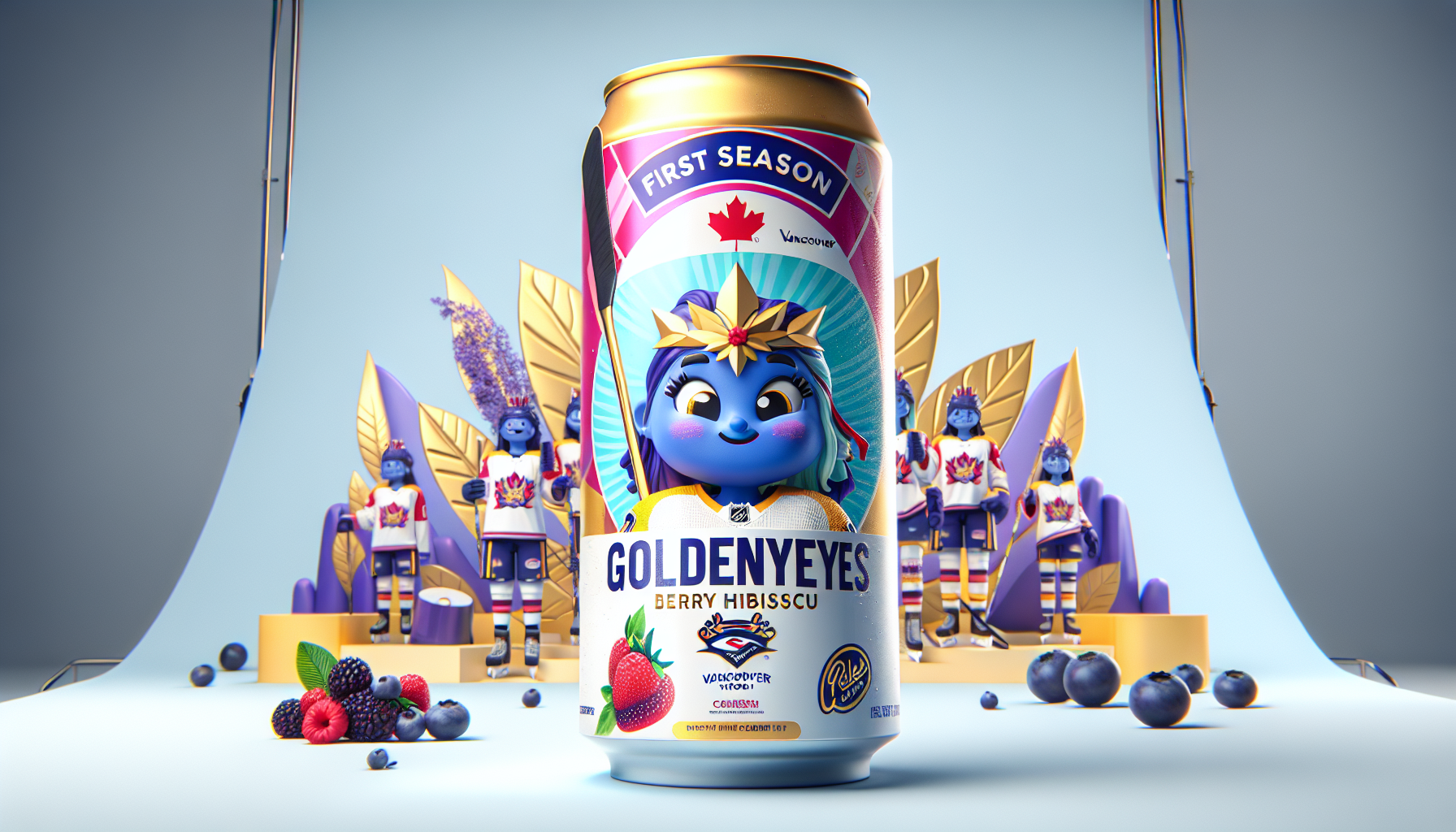 Vancouver Goldeneyes応援!PeelTea限定缶が登場&女性ホッケー初シーズン記念 Vancouver Goldeneyes応援!PeelTea限定缶が登場&女性ホッケー初シーズン記念