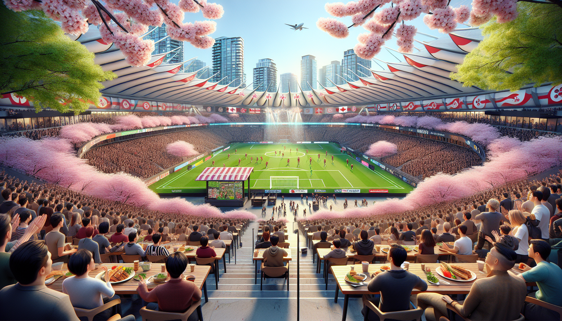 バンクーバー・ホワイトキャップスの桜マッチ開催！BC Placeでサッカー観戦＆春を満喫